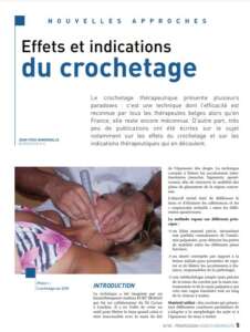 effets et indications du crochetage