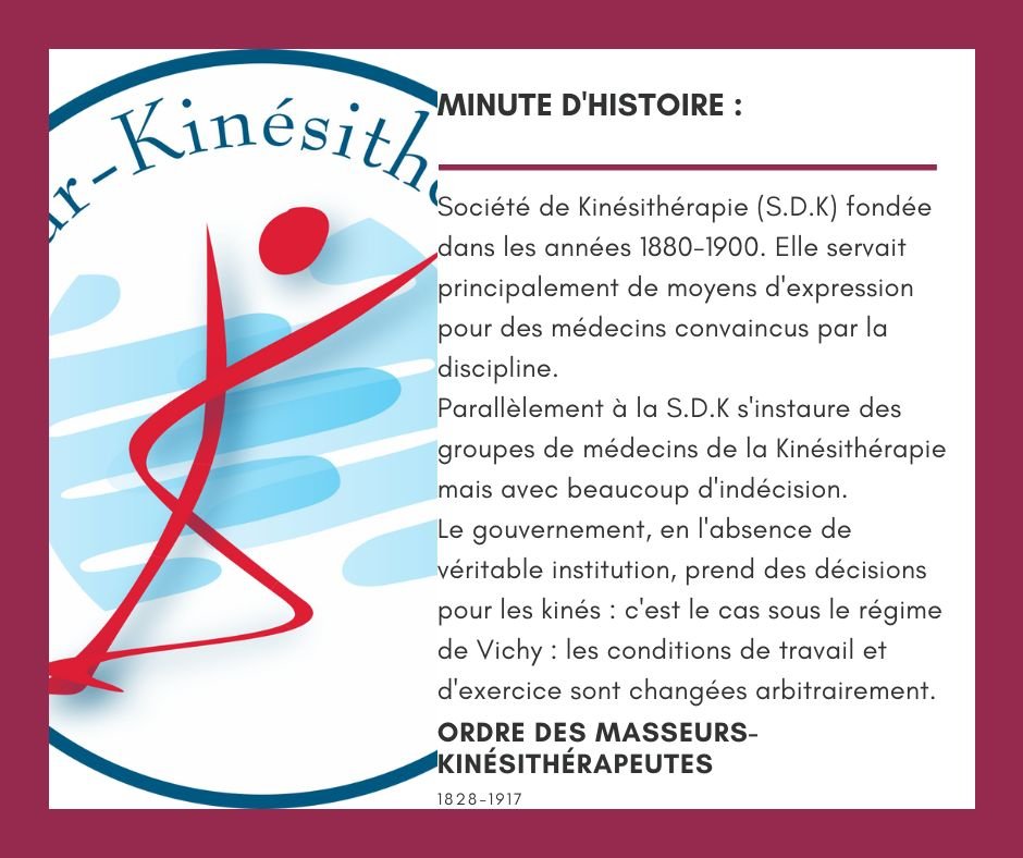 La minute Histoire de la Kinésithérapie Page 13 sur 29 Kiné Formations