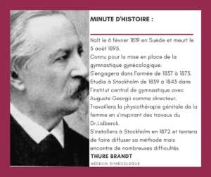 Thure Brandt, physiothérapeute et médecin de la femme